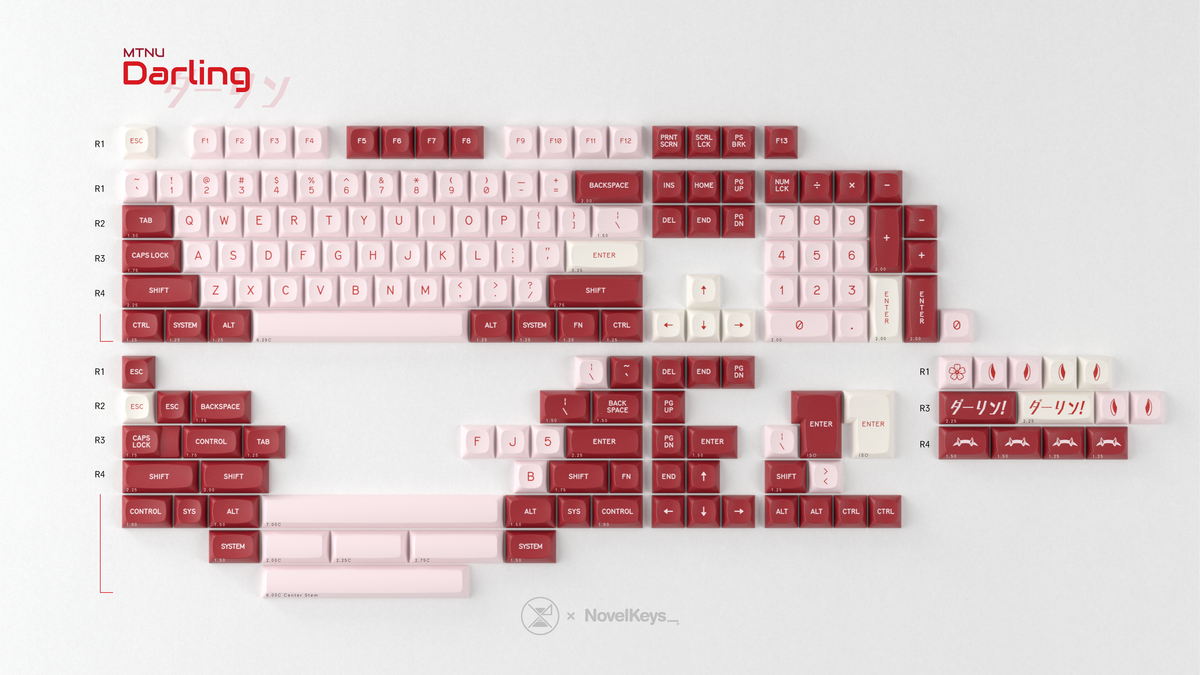  render of GMK MTNU Darling base kit 