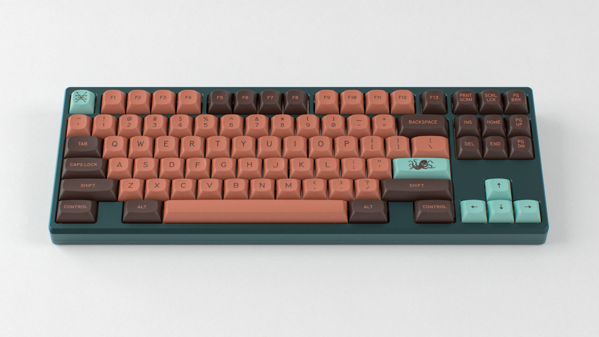 render of MTNU Copper on a Frog keyboard