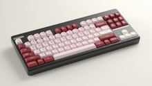 Load image into Gallery viewer, render of GMK MTNU Darling on a Based Black Classic TKL angled