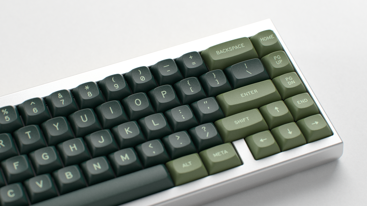  render of MTNU Skyriter on a silver and gold Keycult No.265 close up on right side angled 