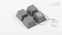 Load image into Gallery viewer, flow variation information for metallic keycaps.