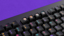 Load image into Gallery viewer, render of GMK Mictlan Rebirth in CYL on a black CLASSIC-TKL close up on top
