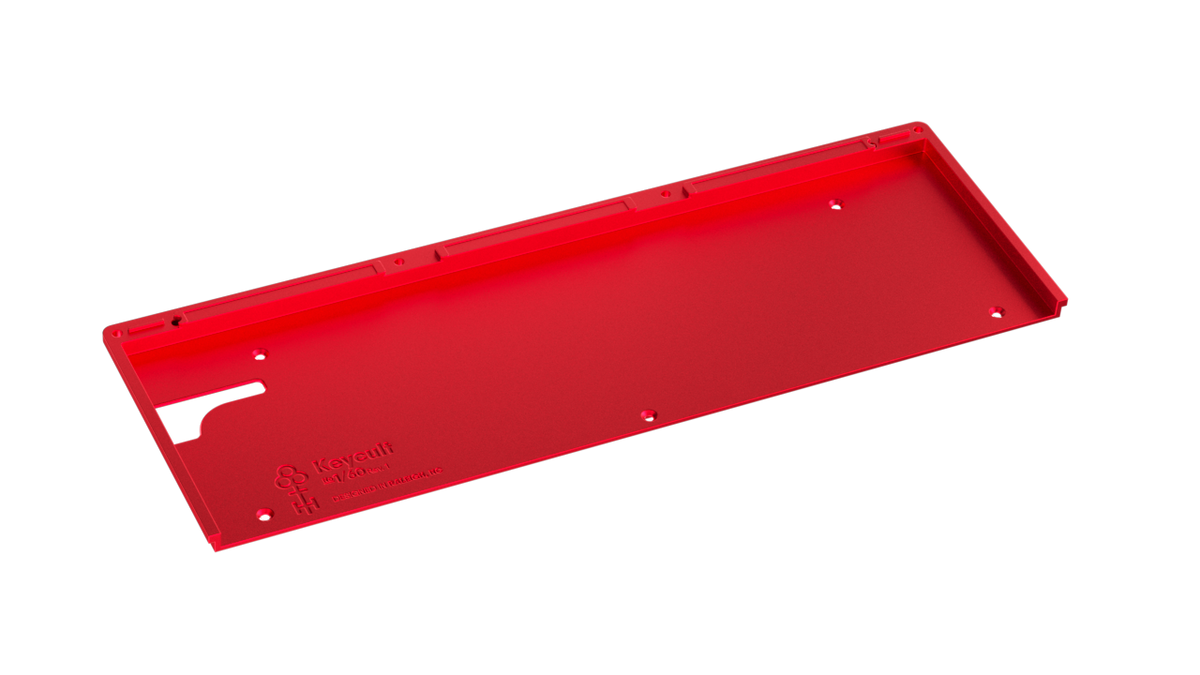  render of Keycult No. 1 / 60 Aluminum Mid in Ano Red 
