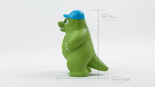 Load image into Gallery viewer, RONZILLA Squishy Kaiju side view showing 7.5&quot; height and 6&quot; width