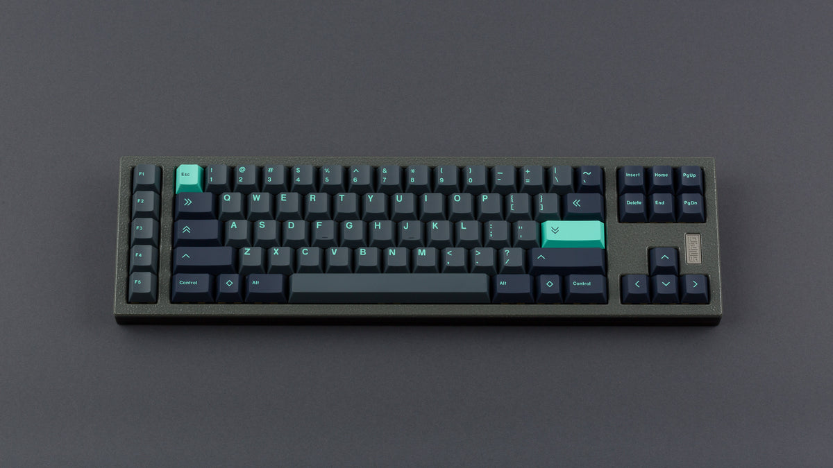  Key Kobo Abyss on a dark grey hammered texture keyboard 