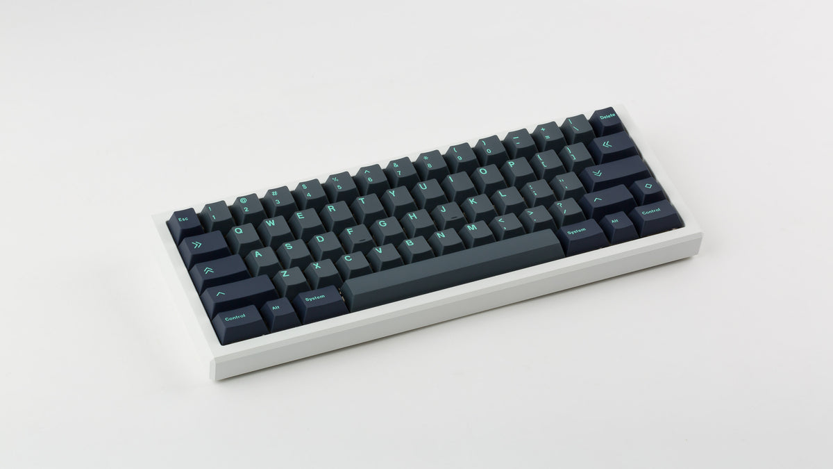  Key Kobo Abyss on a white keyboard angled 