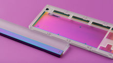 Load image into Gallery viewer, Keycult No. 1 / TKL Series 22 with wrist rest angled on purple background