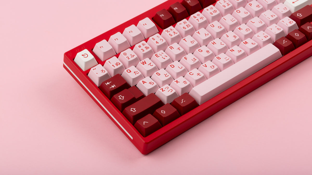  Keycult No. 1/1800 Darling Edition with GMK CYL Darling keycapsclose up on left side 