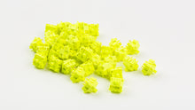 Load image into Gallery viewer, Typeplus Hi! Viz neon yellow mechanical switches in pile on white background