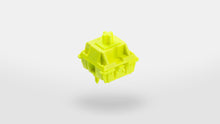 Load image into Gallery viewer, Typeplus Hi! Viz switches product tile - neon yellow mechanical switches