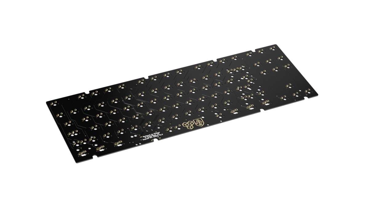  render of Keycult No. 3 PCB solder 