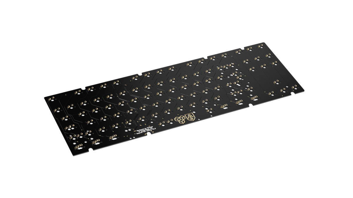  render of Keycult No. 3 PCB solder occluded 