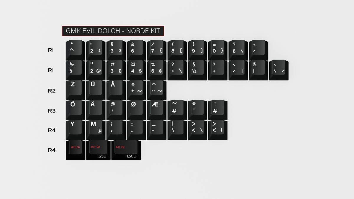  render of GMK CYL Evil Dolch Norde 
Kit 