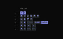 Load image into Gallery viewer, render of GMK CYL Nightshade novelties kit