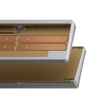 Load image into Gallery viewer, hidden render of cloudnine with raw hhkb brass combo