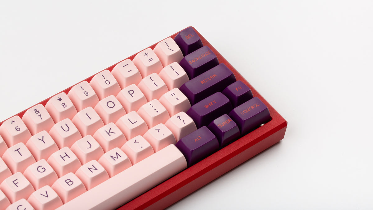  SA Grand Budapest on a red keyboard close up on right side angled 