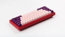 Load image into Gallery viewer, SA Grand Budapest on a red keyboard back view