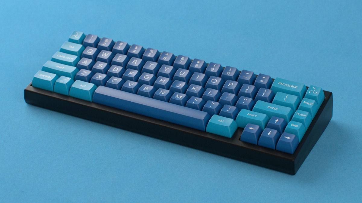  render of SA Macrodata Refinement on a black Keycult No.2 65 angled 