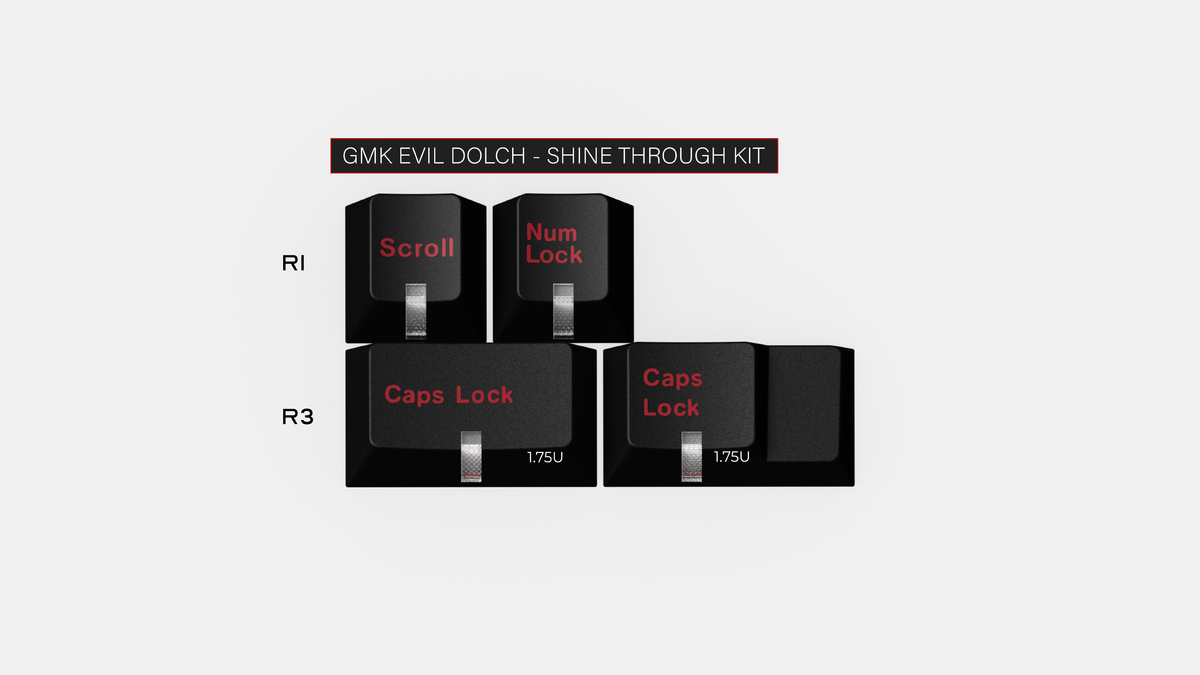  render of GMK CYL Evil Dolch Shine Through Kit 