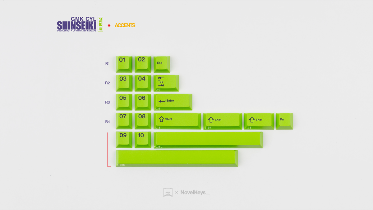  GMK CYL Shinseiki Accents Kit 