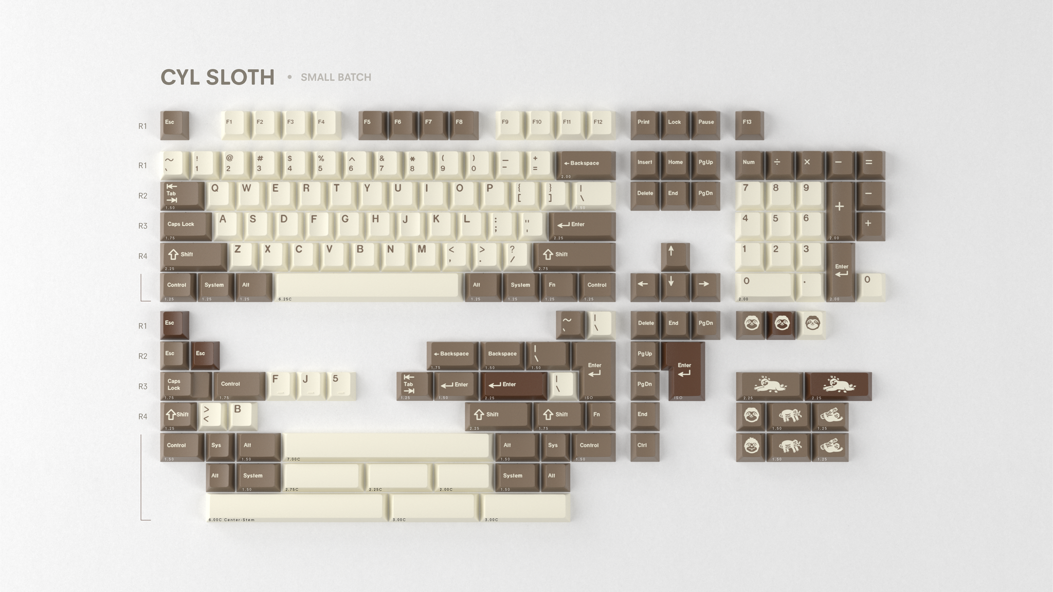 CYL Sloth – NovelKeys LLC