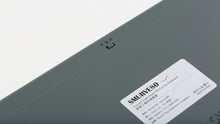 Load image into Gallery viewer, Close-up of Smurve80 Graphite back showing wireless mode switch and product label
