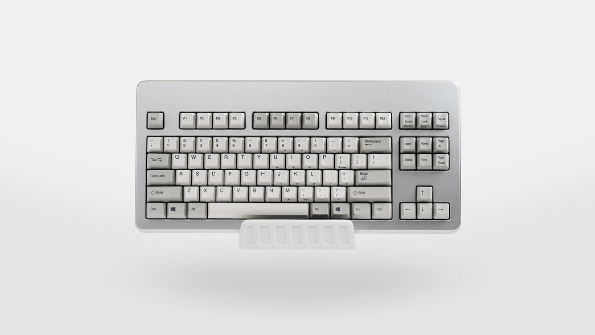  White Space Dock front view with keyboard in it 