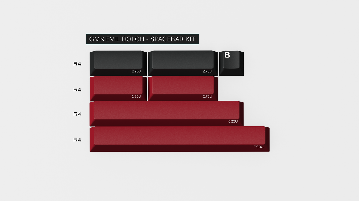  render of GMK CYL Evil Dolch Spacebar Kit 