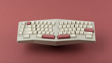 Load image into Gallery viewer, Powder coat beige Type-K featuring black on beige and black on red keycaps