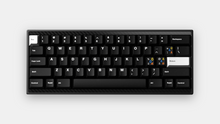 Load image into Gallery viewer, render of GMK Mono top down on black and cardbon fiber keyboard