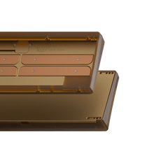 Load image into Gallery viewer, hidden render of cloudnine with amber brass hhkb combo