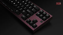 Load image into Gallery viewer, render of XOX70 FRL TKL case in Bordeaux color zoomed in on right