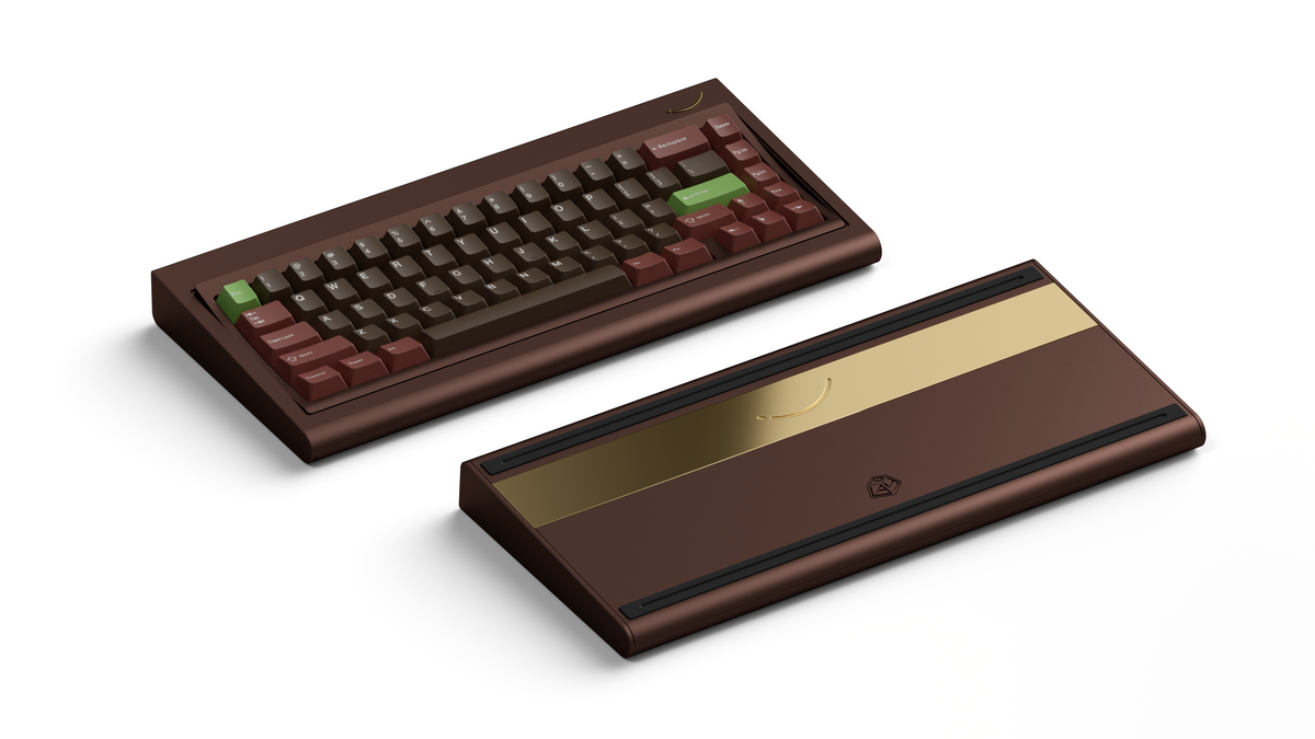  render of Curve 65 chocolate polished gold weight 