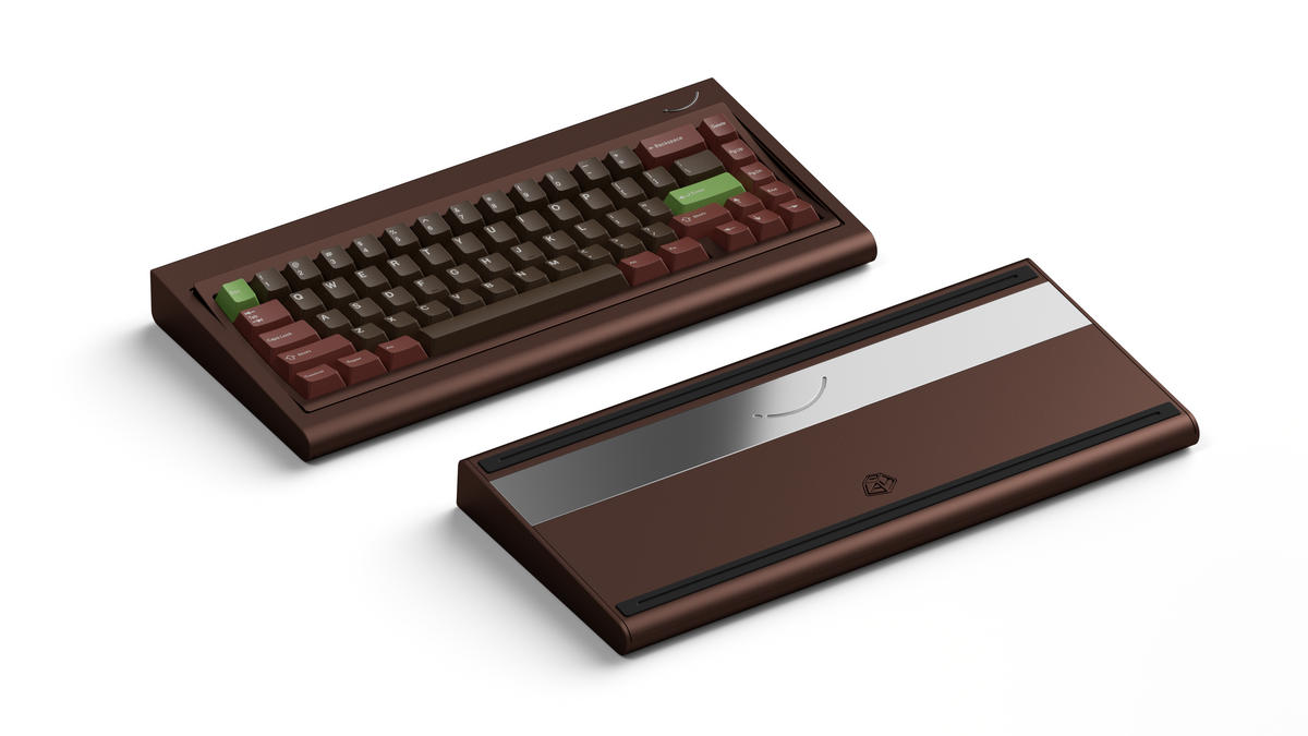  render of Curve 65 chocolate polished silver weight 