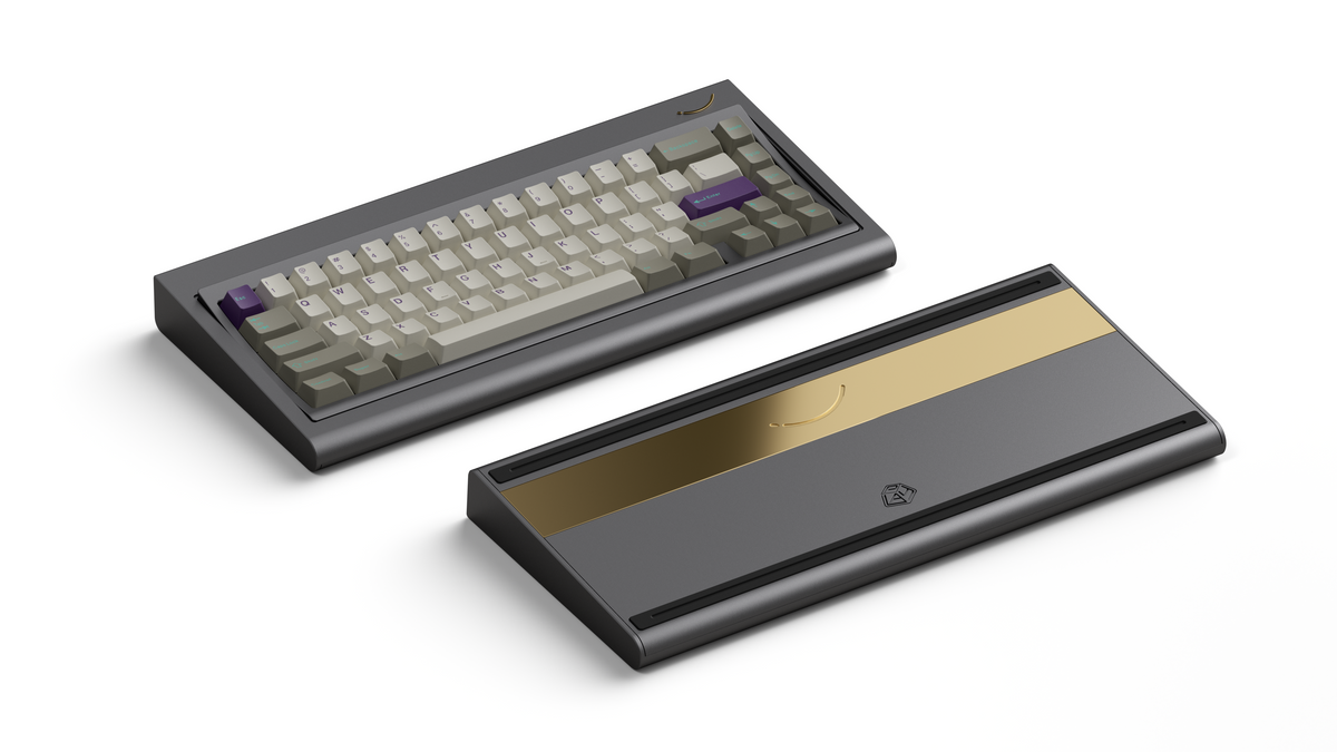  render of Curve 65 graphite polished gold weight 