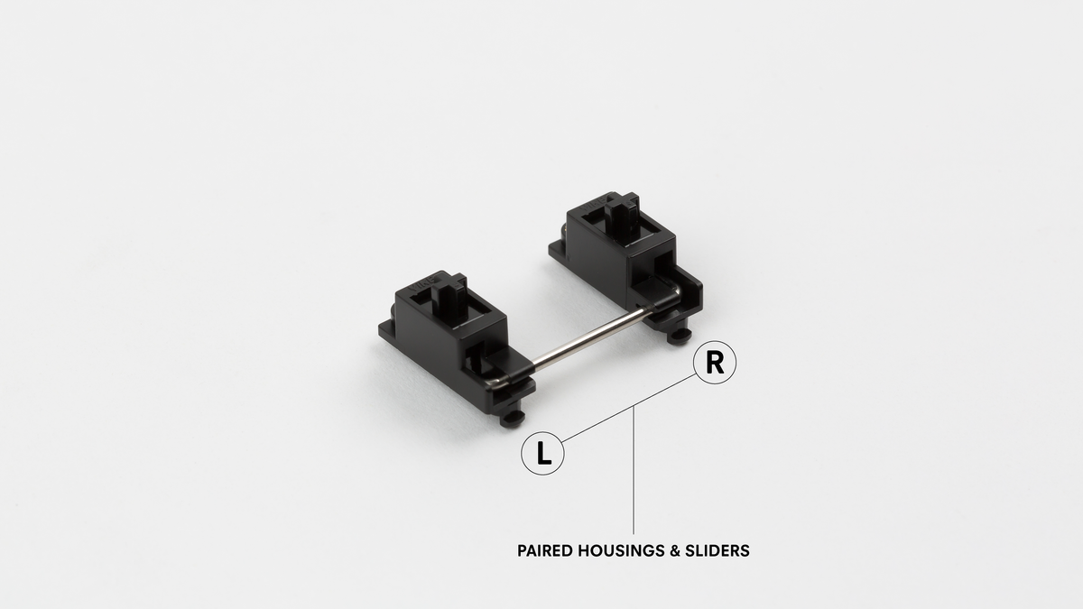  Typeplus 2u stabilizer demonstrating paired housing and sliders angled view 