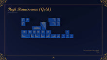 Load image into Gallery viewer, render of GMK CYL Lazurite Gold Novelties Kit