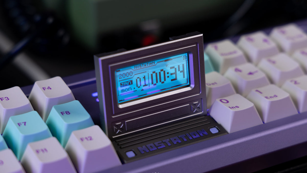  Matrix NOSTATION screen tilted up with tie and date display 