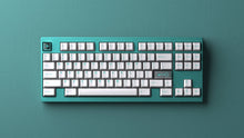 Load image into Gallery viewer, render of GMK CYL Finer Things R2 keycaps on an F1-8X V2 keyboard