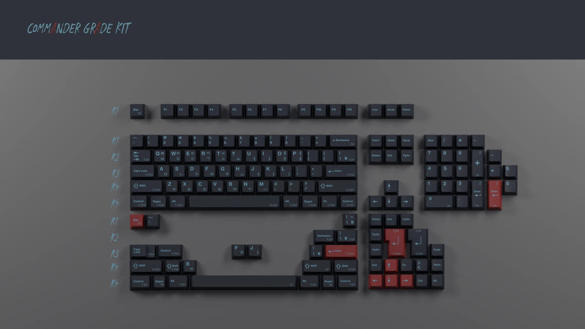  render of GMK CYL Shadow hangul base kit 