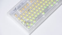 Load image into Gallery viewer, Smurve80 First Light with RGB lighting glowing through clear keycaps