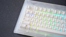 Load image into Gallery viewer, Close-up of Smurve80 First Light 7u with RGB glow through the frosted case