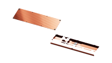Load image into Gallery viewer, TOFULL Bottom Case — RAW Anodized Vibrant Orange w/ textures
