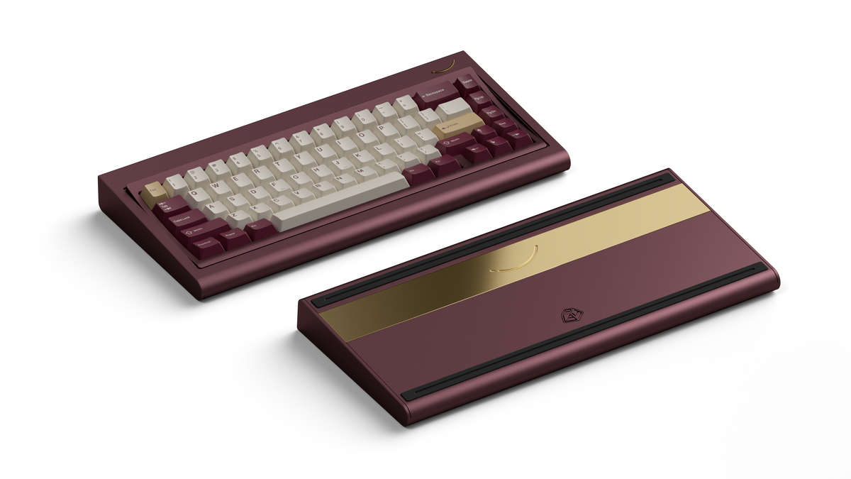  render of Curve 65 wine polished gold weight 