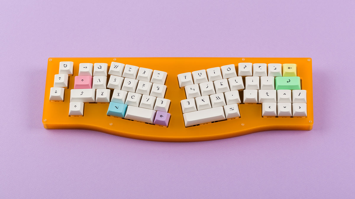  DSA Milkshake on an orange keyboard centered 