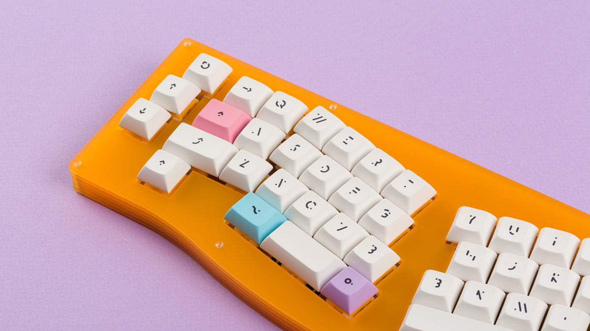  DSA Milkshake on an orange keyboard zoomed in left 