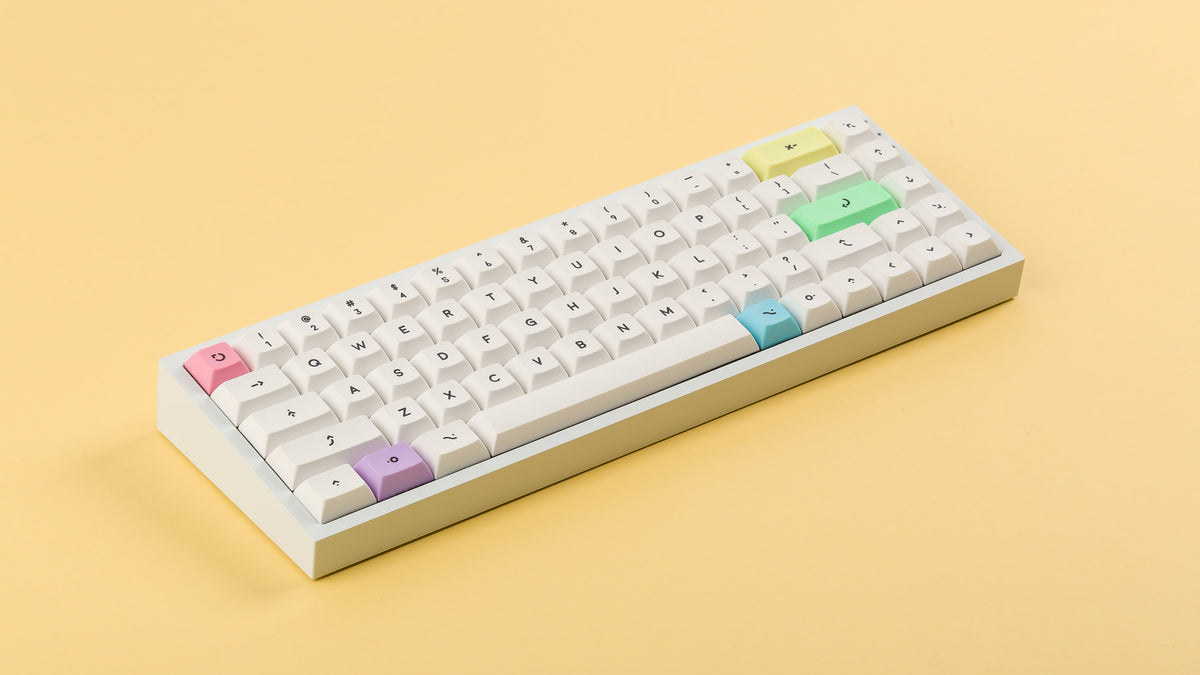  DSA Milkshake on a white keyboard angled 