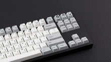 Load image into Gallery viewer, GMK CYL Mandalorian set on black keyboard zoomed in on right