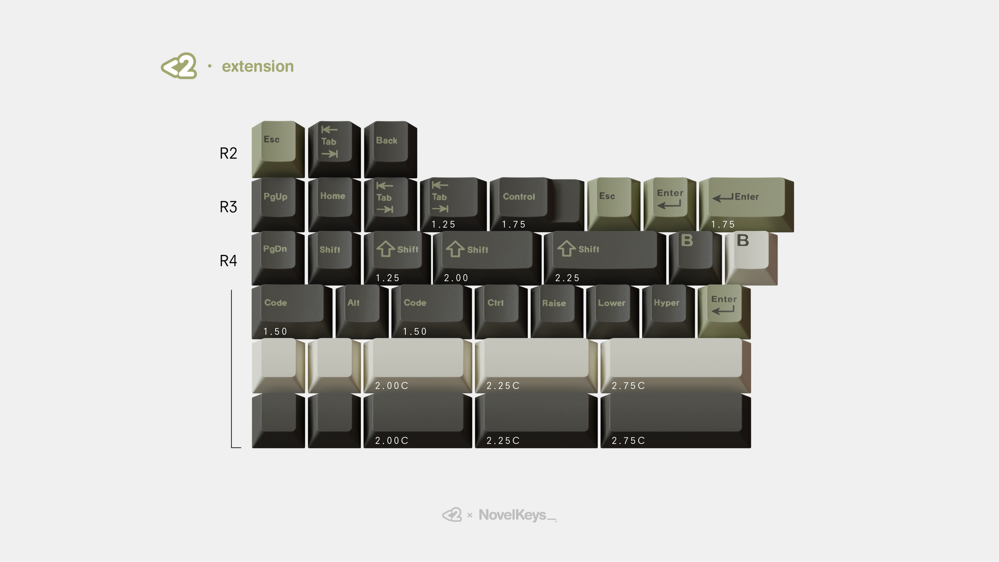 Gmk Terminal R2 Layout GMK Child Kits – NovelKeys LLC