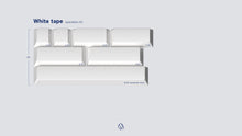 Load image into Gallery viewer, render of GMK CYL Parcel white tape spacebars kit